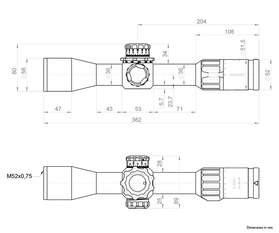 Kahles Kahles K328i DLR — Waffenteile (Bild 7/9)